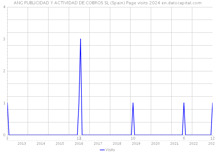ANG PUBLICIDAD Y ACTIVIDAD DE COBROS SL (Spain) Page visits 2024 