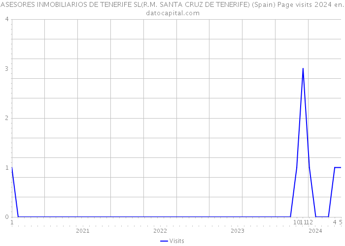 ASESORES INMOBILIARIOS DE TENERIFE SL(R.M. SANTA CRUZ DE TENERIFE) (Spain) Page visits 2024 
