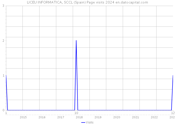LICEU INFORMATICA, SCCL (Spain) Page visits 2024 