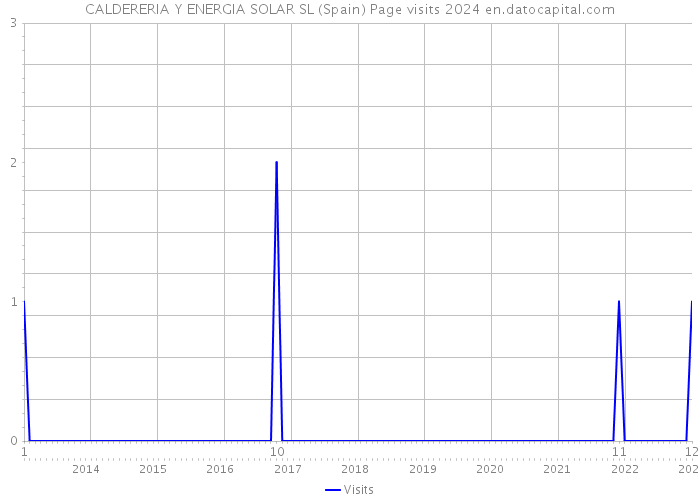 CALDERERIA Y ENERGIA SOLAR SL (Spain) Page visits 2024 