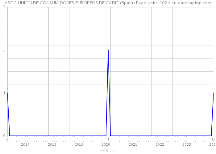 ASOC UNION DE CONSUMIDORES EUROPEOS DE CADIZ (Spain) Page visits 2024 