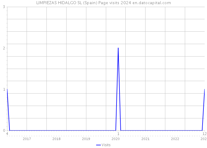 LIMPIEZAS HIDALGO SL (Spain) Page visits 2024 