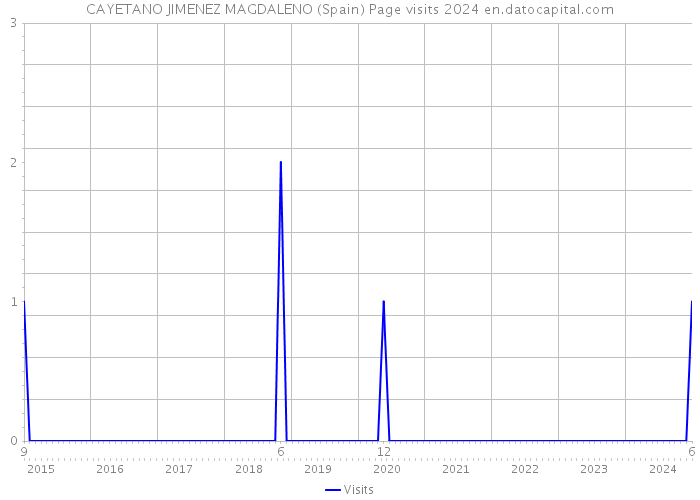 CAYETANO JIMENEZ MAGDALENO (Spain) Page visits 2024 