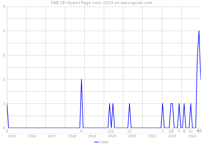 P&B CB (Spain) Page visits 2024 