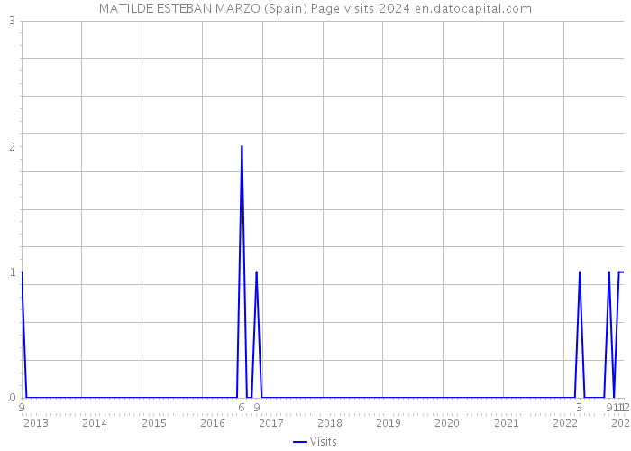 MATILDE ESTEBAN MARZO (Spain) Page visits 2024 