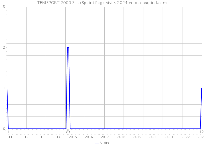 TENISPORT 2000 S.L. (Spain) Page visits 2024 