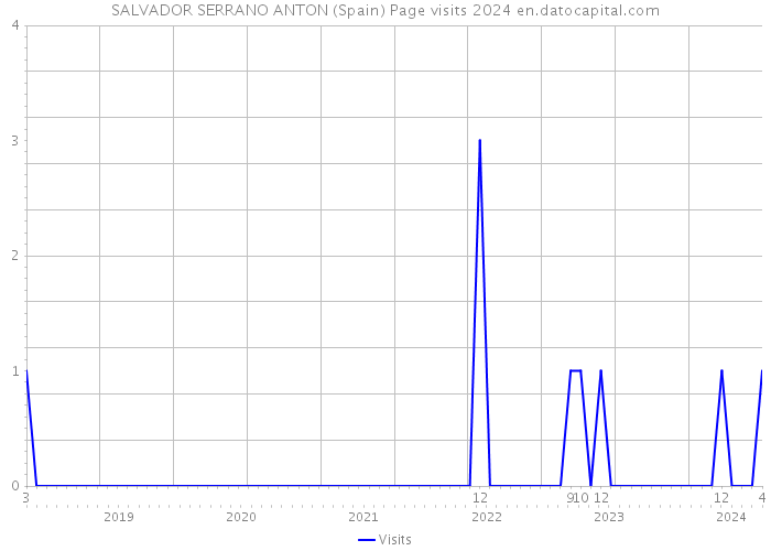 SALVADOR SERRANO ANTON (Spain) Page visits 2024 