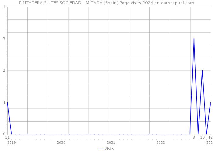 PINTADERA SUITES SOCIEDAD LIMITADA (Spain) Page visits 2024 