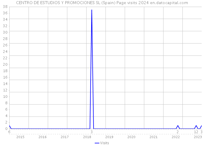 CENTRO DE ESTUDIOS Y PROMOCIONES SL (Spain) Page visits 2024 