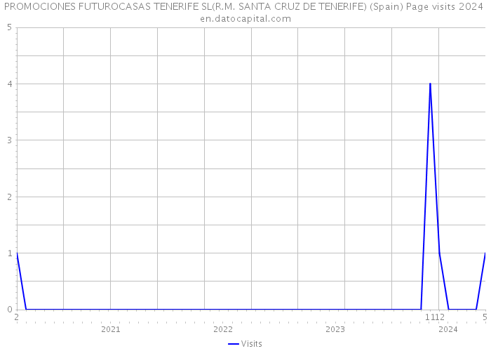 PROMOCIONES FUTUROCASAS TENERIFE SL(R.M. SANTA CRUZ DE TENERIFE) (Spain) Page visits 2024 
