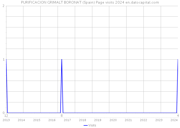 PURIFICACION GRIMALT BORONAT (Spain) Page visits 2024 