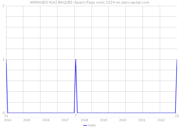 ARMANDO RUIZ BAQUES (Spain) Page visits 2024 