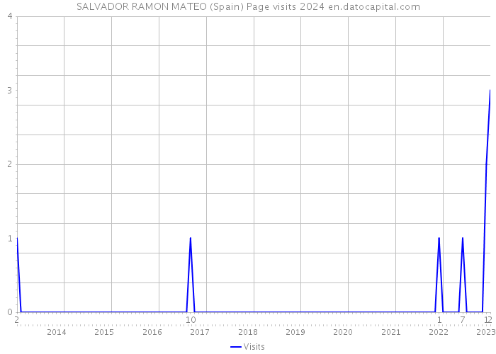SALVADOR RAMON MATEO (Spain) Page visits 2024 