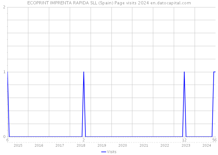 ECOPRINT IMPRENTA RAPIDA SLL (Spain) Page visits 2024 