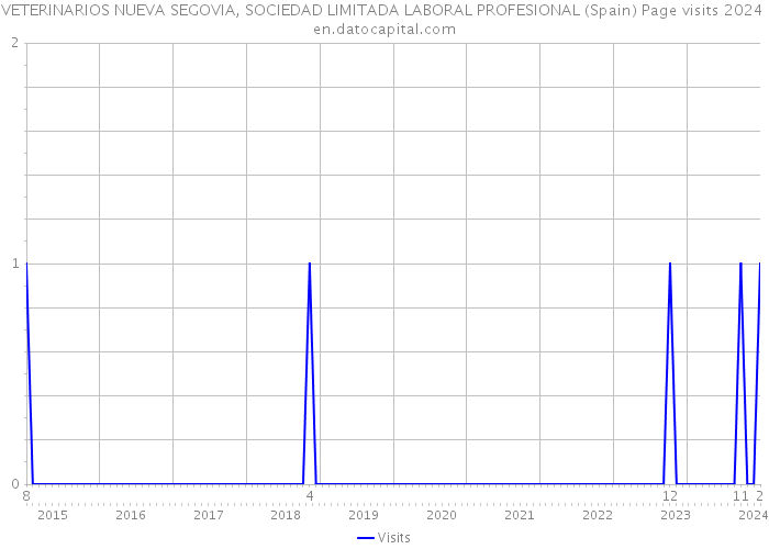 VETERINARIOS NUEVA SEGOVIA, SOCIEDAD LIMITADA LABORAL PROFESIONAL (Spain) Page visits 2024 