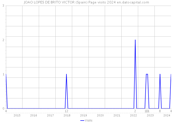 JOAO LOPES DE BRITO VICTOR (Spain) Page visits 2024 