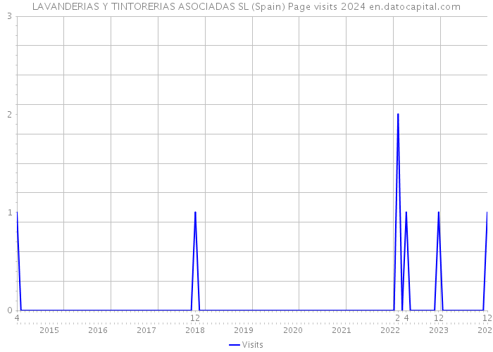 LAVANDERIAS Y TINTORERIAS ASOCIADAS SL (Spain) Page visits 2024 