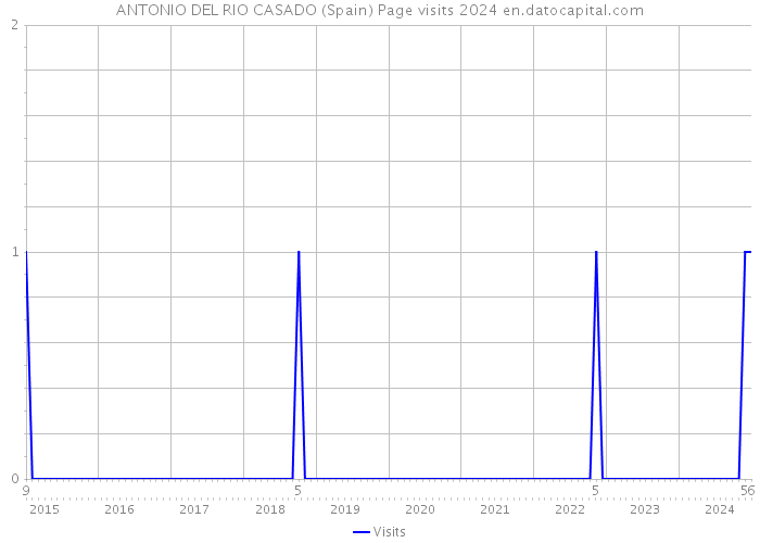 ANTONIO DEL RIO CASADO (Spain) Page visits 2024 