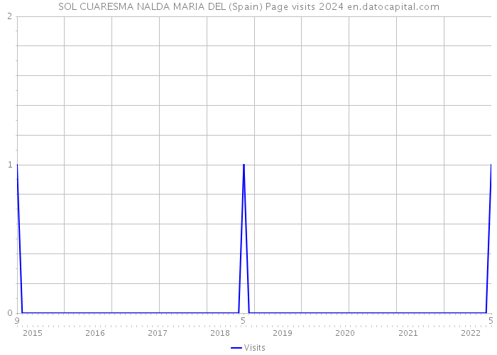 SOL CUARESMA NALDA MARIA DEL (Spain) Page visits 2024 