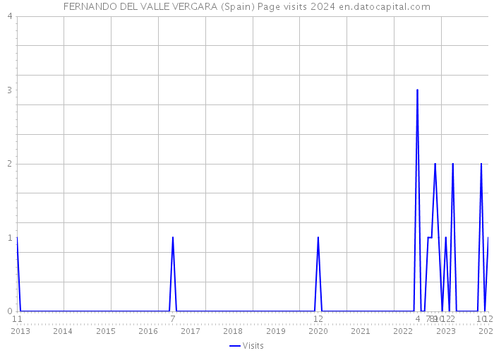 FERNANDO DEL VALLE VERGARA (Spain) Page visits 2024 