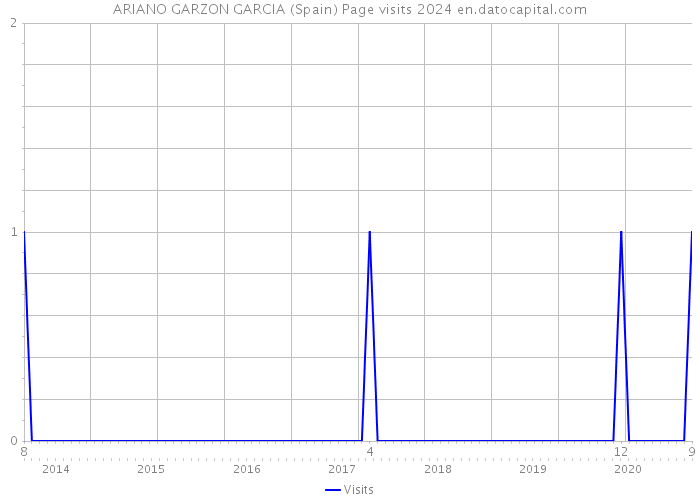ARIANO GARZON GARCIA (Spain) Page visits 2024 