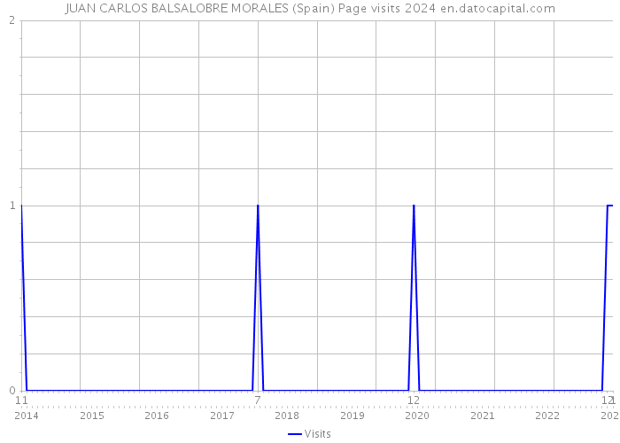 JUAN CARLOS BALSALOBRE MORALES (Spain) Page visits 2024 