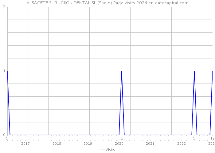 ALBACETE SUR UNION DENTAL SL (Spain) Page visits 2024 