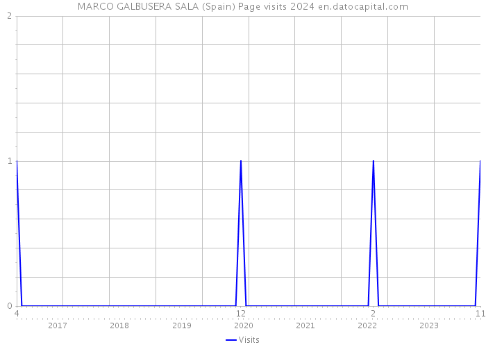 MARCO GALBUSERA SALA (Spain) Page visits 2024 