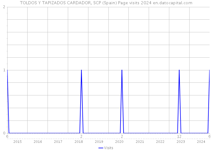 TOLDOS Y TAPIZADOS CARDADOR, SCP (Spain) Page visits 2024 