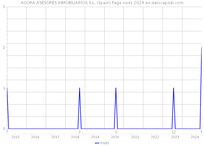 AGORA ASESORES INMOBILIARIOS S.L. (Spain) Page visits 2024 