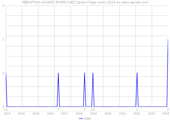 SEBASTIAN LAVADO RODRIGUEZ (Spain) Page visits 2024 