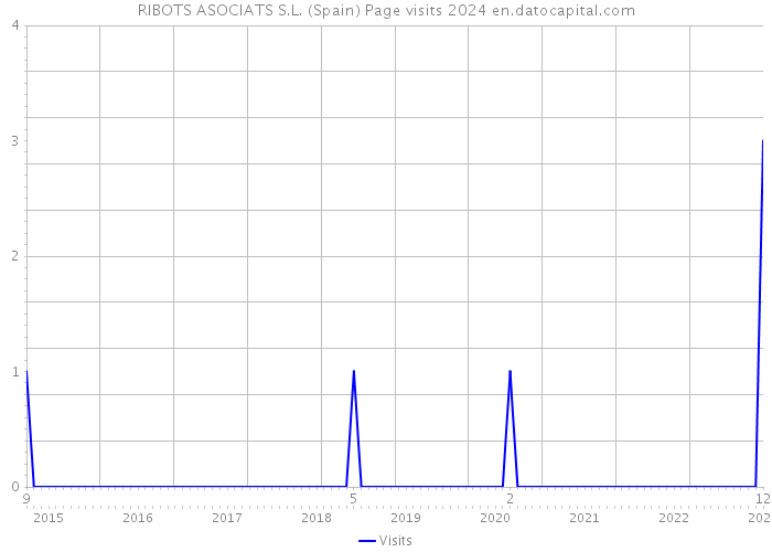 RIBOTS ASOCIATS S.L. (Spain) Page visits 2024 