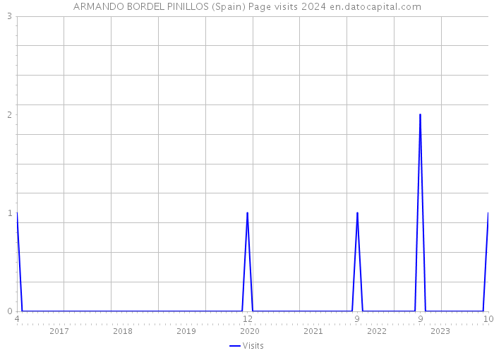 ARMANDO BORDEL PINILLOS (Spain) Page visits 2024 
