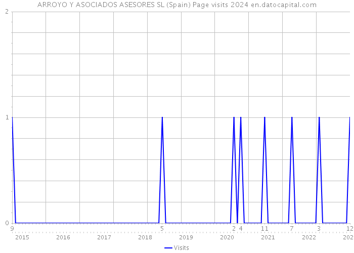 ARROYO Y ASOCIADOS ASESORES SL (Spain) Page visits 2024 