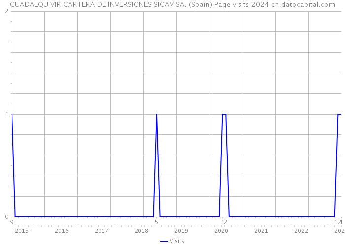 GUADALQUIVIR CARTERA DE INVERSIONES SICAV SA. (Spain) Page visits 2024 