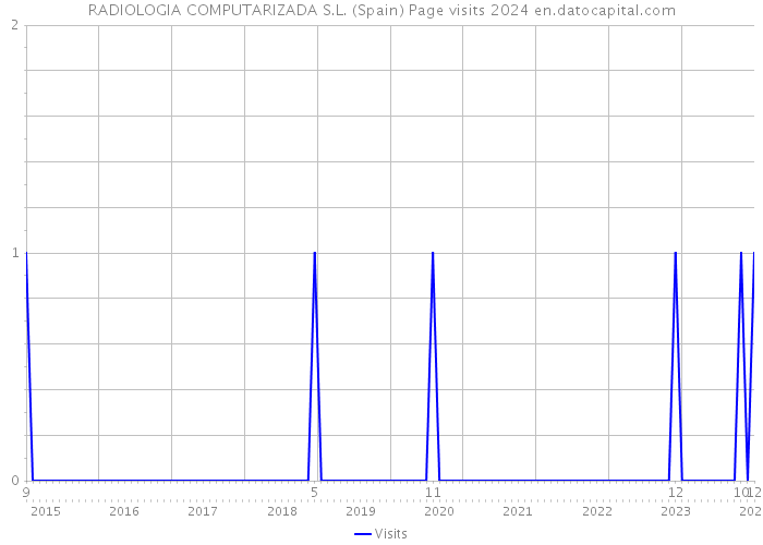 RADIOLOGIA COMPUTARIZADA S.L. (Spain) Page visits 2024 