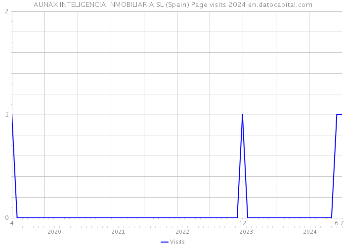 AUNAX INTELIGENCIA INMOBILIARIA SL (Spain) Page visits 2024 