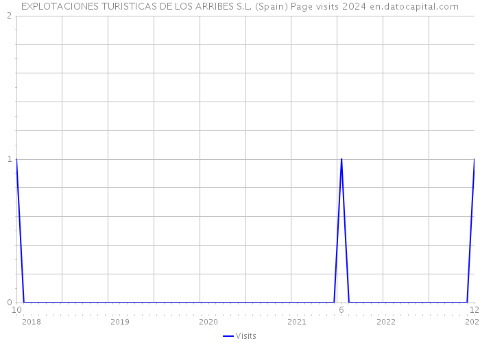 EXPLOTACIONES TURISTICAS DE LOS ARRIBES S.L. (Spain) Page visits 2024 