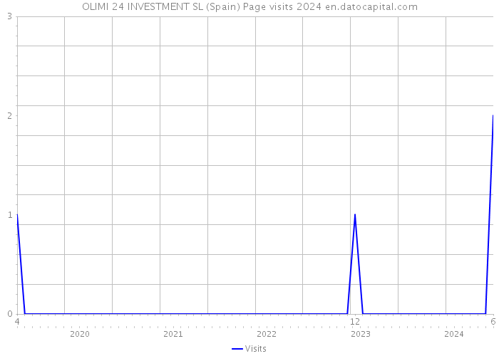 OLIMI 24 INVESTMENT SL (Spain) Page visits 2024 