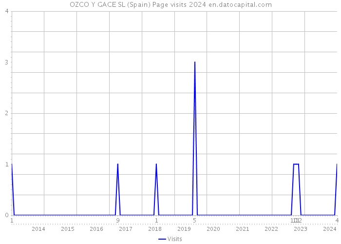 OZCO Y GACE SL (Spain) Page visits 2024 