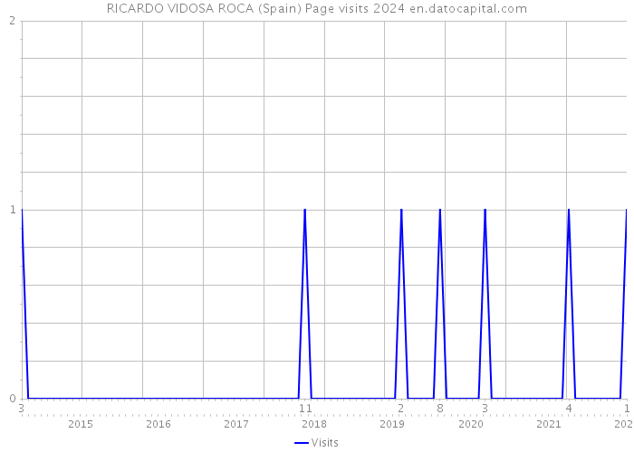 RICARDO VIDOSA ROCA (Spain) Page visits 2024 