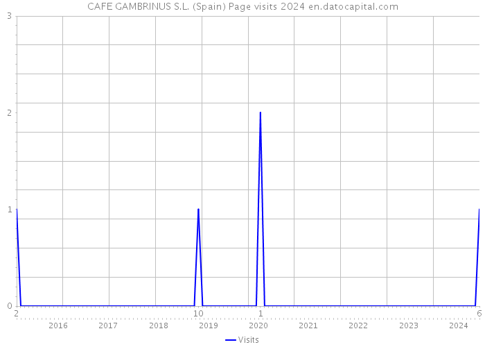 CAFE GAMBRINUS S.L. (Spain) Page visits 2024 
