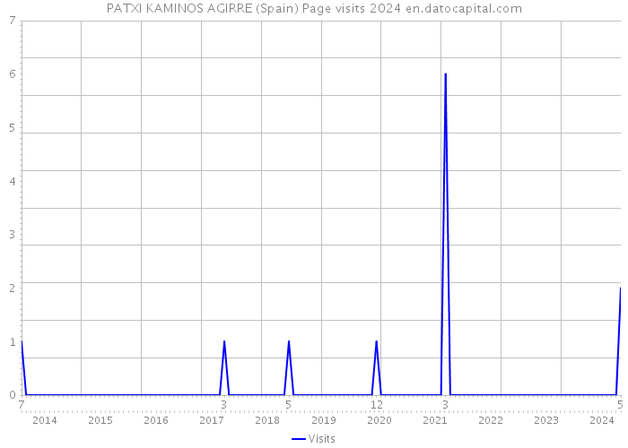 PATXI KAMINOS AGIRRE (Spain) Page visits 2024 