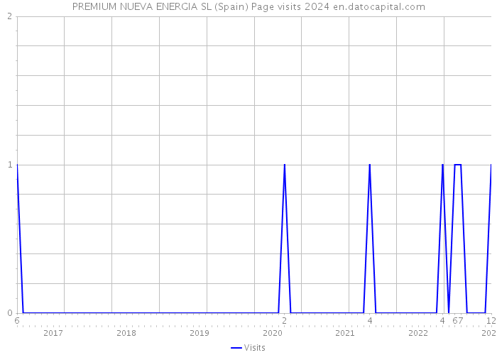PREMIUM NUEVA ENERGIA SL (Spain) Page visits 2024 