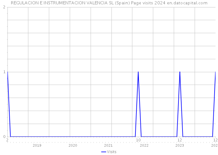 REGULACION E INSTRUMENTACION VALENCIA SL (Spain) Page visits 2024 