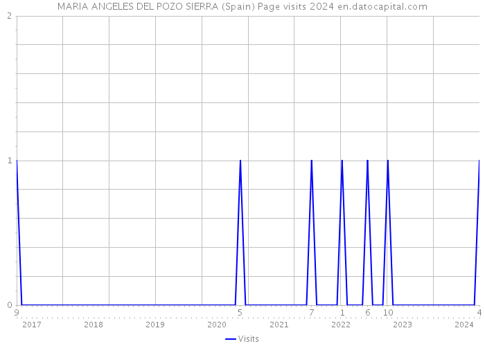 MARIA ANGELES DEL POZO SIERRA (Spain) Page visits 2024 