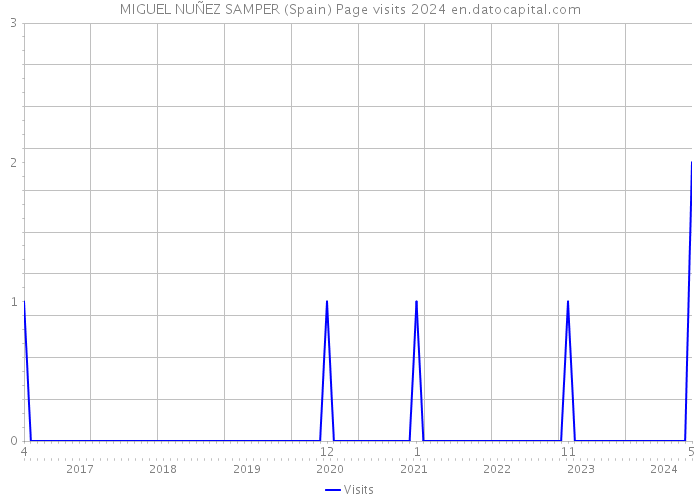 MIGUEL NUÑEZ SAMPER (Spain) Page visits 2024 