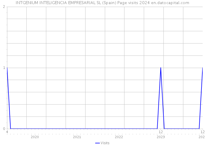 INTGENIUM INTELIGENCIA EMPRESARIAL SL (Spain) Page visits 2024 