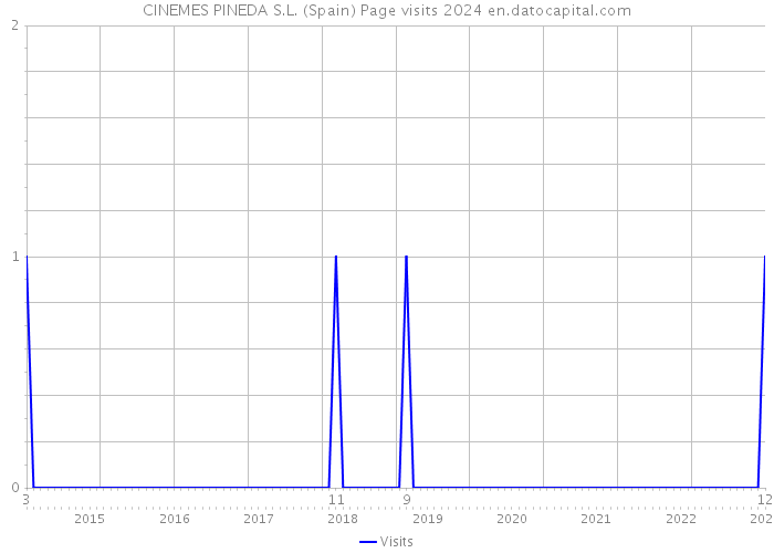 CINEMES PINEDA S.L. (Spain) Page visits 2024 