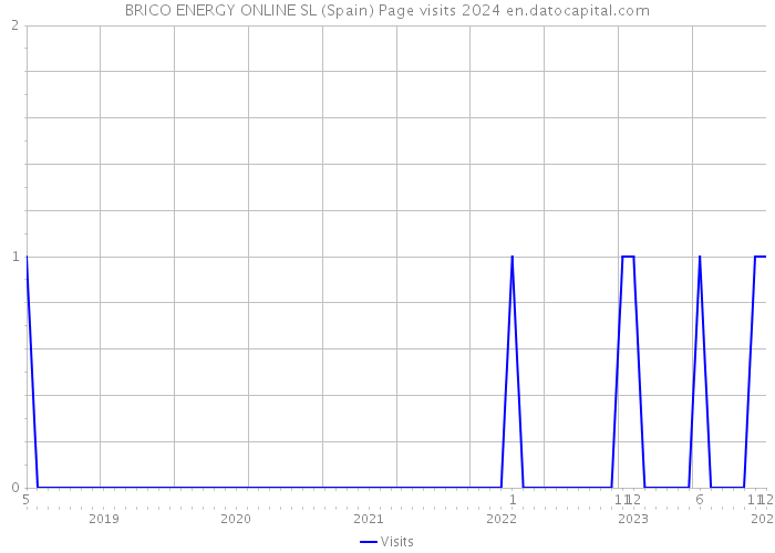BRICO ENERGY ONLINE SL (Spain) Page visits 2024 